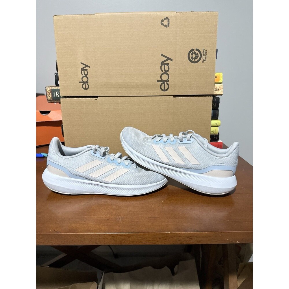 Adidas Women's Runfalcon 3 Running Shoes Halo Blue Putty Mauve Size 9 IE0748